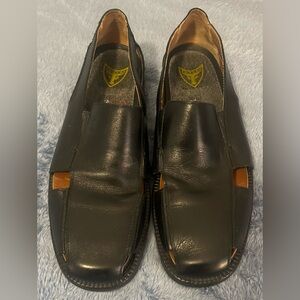 Toschi Men’s Leather Loafer Black Shoes Sz 11